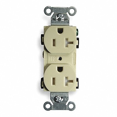 Receptacle Ivory 20 A 2P3W Side 1PK