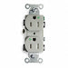 Receptacle Gray 15 A 2P3W Back Side 1PK