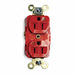 Receptacle Red 15 A 2P3W Back Side 1PK