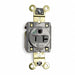 Receptacle Gray 20 A 2P3W Back Side 1PK