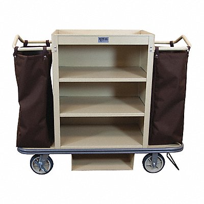 Housekeeping Cart Beige Deluxe