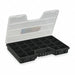 Adj Comprt Bx Dbl Latch Blk 2 1/2 in