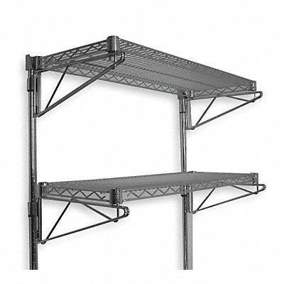 Wire Wall Shelf 34x14x36in ShlfCap 125lb