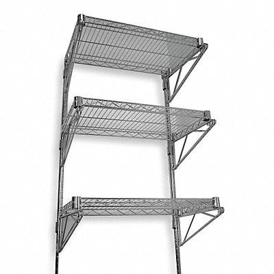 Wire Wall Shelf 54x14x60in ShlfCap 250lb