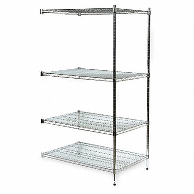 Wire Shlv Unit Cap 600 lb 18inx74inx48in