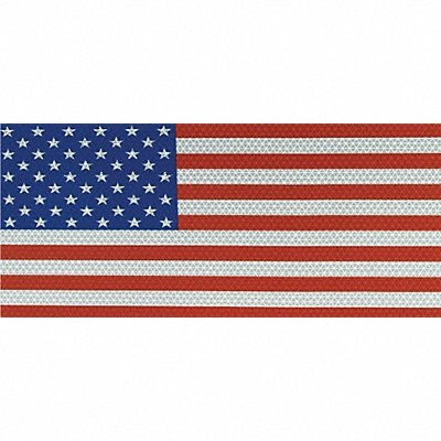 American Flag Decal Reflect 14x7.75