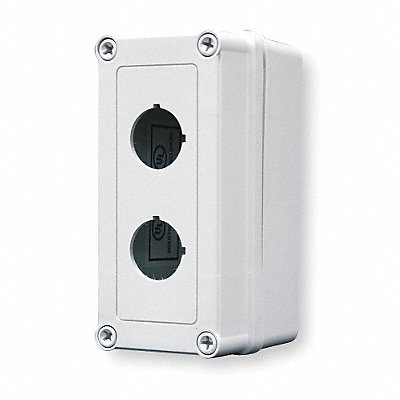 Pushbutton Enclosure 30mm 2 Hole Plastic