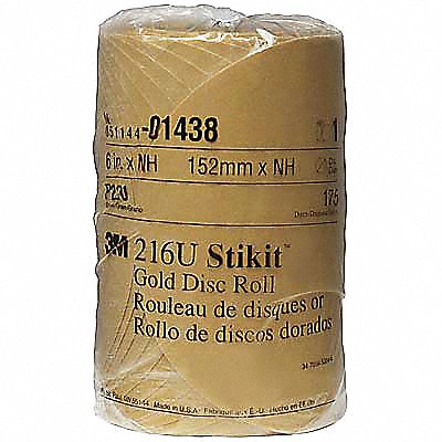 PSA Sanding Disc Roll 6in Dia P220 G PK6