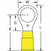 Ring Term Vinyl 3/8 in 1.260 in PK500