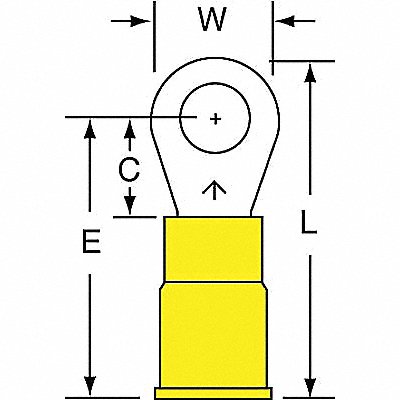 Ring Term Vinyl #10 1.030 in PK500