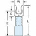Fork Terminal Lockng #8 Stud Blue PK250