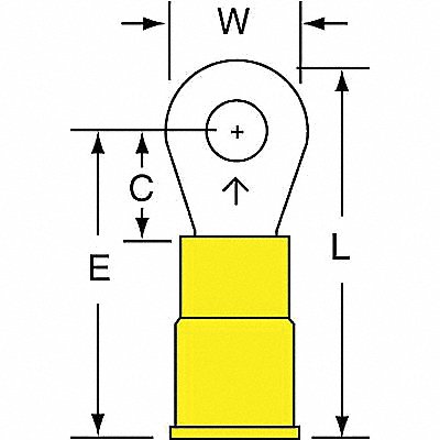 Ring Term Vinyl #8 1.030 in PK500