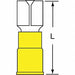 Female Disconnect Yellow 12-10AWG PK500