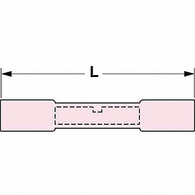 Butt Splice Connector 22-18AWG Red PK250