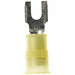 Fork Terminal Tin Copper Yellow PK500