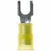 Fork Terminal Tin Copper Yellow PK500