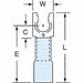 Fork Terminal Lockng #10 Stud Blue PK250