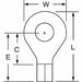 Ring Term Bare 1/4 in 0.990 in PK500