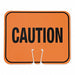 Traffic Cone Sign Orange/Black Caution