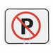 Traffic Cone Sign Blk/Red No Parking