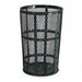 Trash Can 45 gal Black Steel