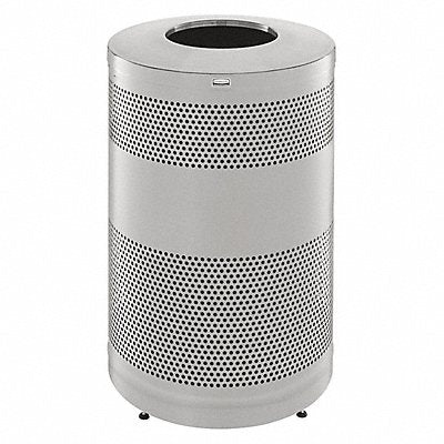 Trash Can 51 gal Gray SS