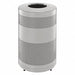 Trash Can 51 gal Gray SS