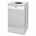 Trash Can Square 20 gal Silver