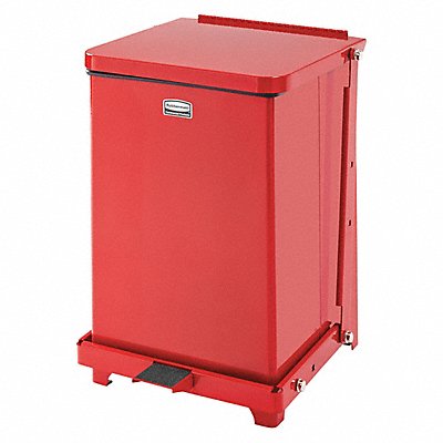 STEP CAN DEFENDERS SQ 15L/4G RED