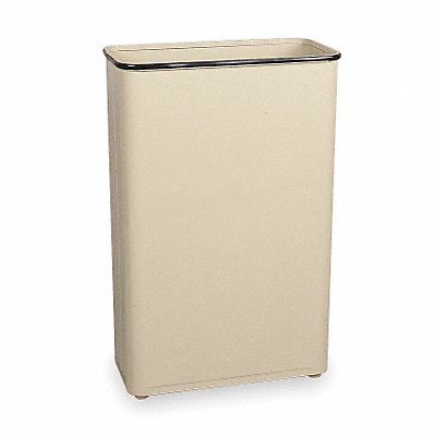 Trash Can Rectangular 24 gal Almond