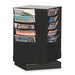 Magazine Display 20 Compartments Black