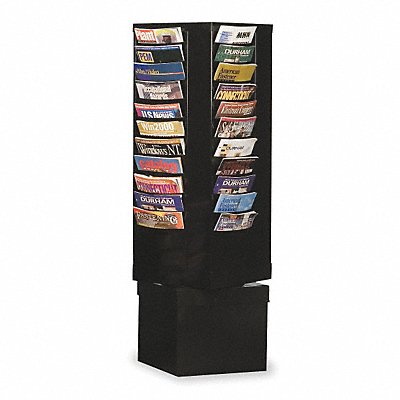 Magazine Display 44 Compartments Blk