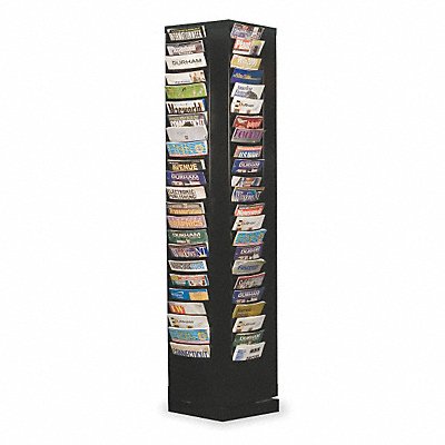 Magazine Display 92 Compartments Black