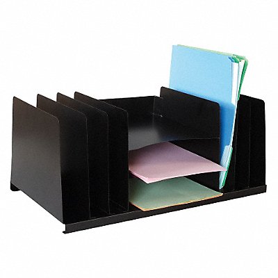 File Holder Black 9 Compartments