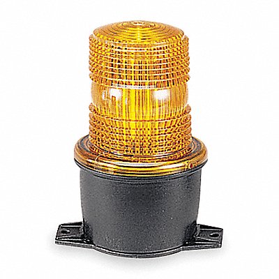Low Profile Warning Light LED Amber 120V
