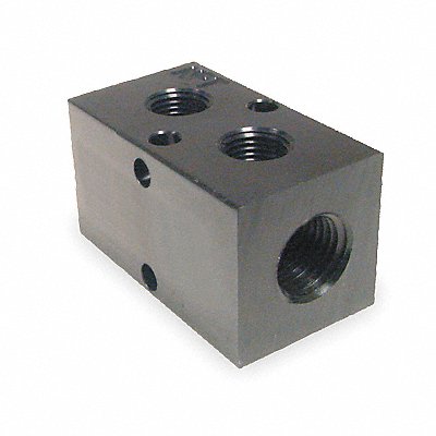 Manifold BLK Alum 2Outlets 4.63 L