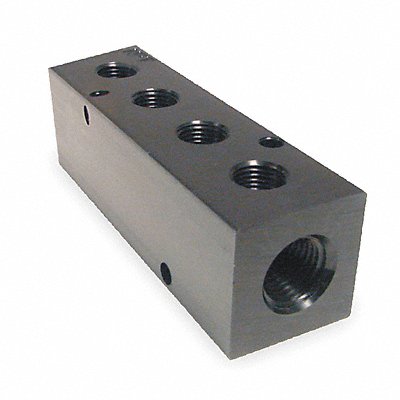 Manifold BLK Alum 4Outlets 4.75 L