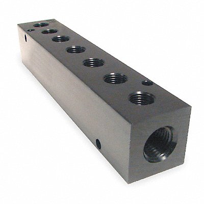 Manifold BLK Alum 7Outlets 5.5 L