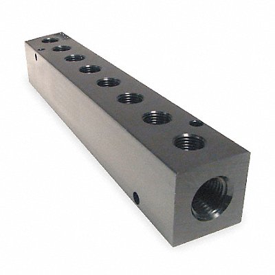 Manifold BLK Alum 8Outlets 11.38 L