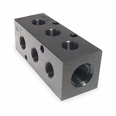Manifold BLK Alum 3Outlets 2.5 L