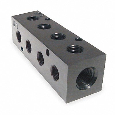 Manifold BLK Alum 4Outlets 3.88 L