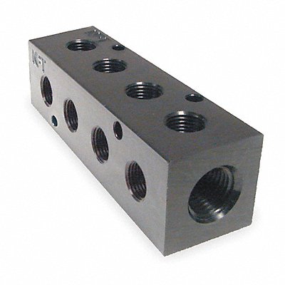 Manifold BLK Alum 4Outlets 3.25 L