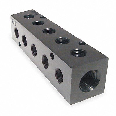 Manifold BLK Alum 5Outlets 4.75 L