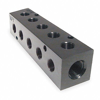 Manifold BLK Alum 5Outlets 5.75 L