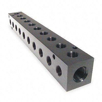 Manifold BLK Alum 10Outlets 9.13 L