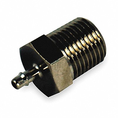 Male Connector 10-32x0.17 In Barb Brass