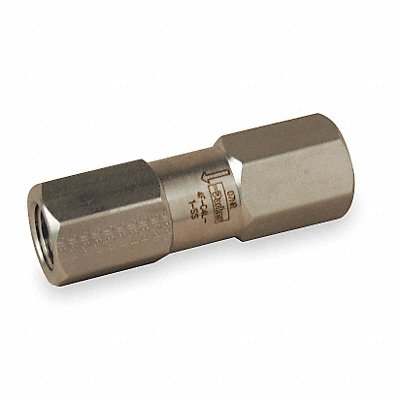 Poppet Check Valve 316 SS 3/8 FNPT