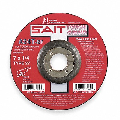 Depressed Center Wheel T27 7x1/4x7/8 AO