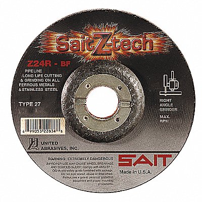 Depressed Center Wheel T27 9x1/8x7/8 ZA