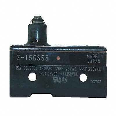 Snap Switch 15A SPDT Slim Spring Plunger